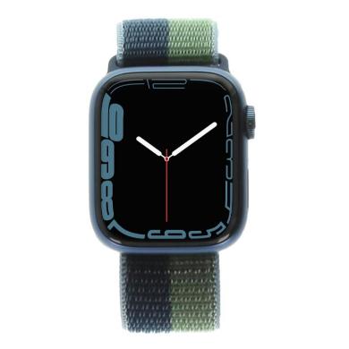 Apple Watch Series 7 GPS + Cellular 41mm aluminio azul correa Loop deportiva azul/verde