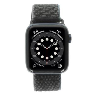 Apple Watch Series 6 Gps + Cellular 40Mm Aluminium Bleu Boucle Sport Gris Charbon