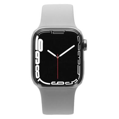 Apple Watch Series 8 Stainless Steel Case argento 41mm con Sportarmband bianco (GPS + Cellular) - Ricondizionato - buono - Grade B