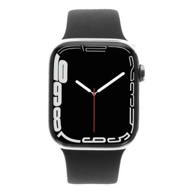 Apple Watch Series 7 Edelstahlgehäuse 45mm Sportarmband (GPS + Cellular) silber