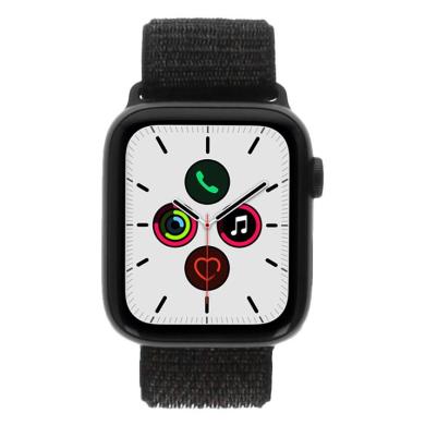 Apple Watch Series 5 GPS + Cellular 44mm aluminium gris boucle sport noir - très bon