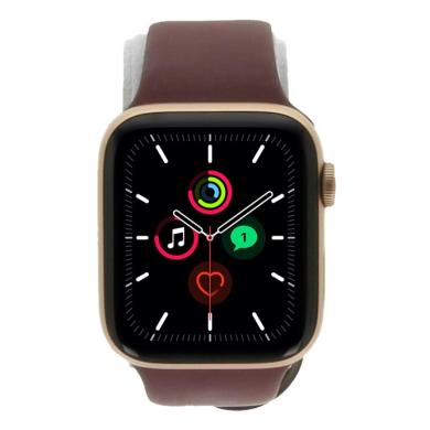 Apple Watch SE GPS 44mm alluminio oro cinturino Sport prugna 