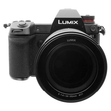Panasonic Lumix DC-S1 con obiettivo Lumix S 24-105mm 1:4.0 Macro OIS (DC-S1ME-K) nero - Ricondizionato - Come nuovo - Grade A+