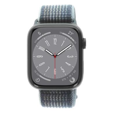Apple Watch Series 8 Gps + Cellular 45mm Aluminium Bleu De Minuit Boucle Sport Bleu Tornade