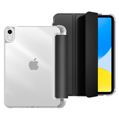 Flip Cover für Apple iPad 10. Gen. -ID20772 schwarz/durchsichtig