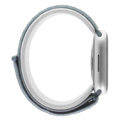 Apple Watch Series 8 Aluminiumgehäuse silber 45mm Sport Loop Sturmblau (GPS + Cellular)