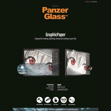PanzerGlass iPad Pro 12,9" verre de protection d'écran PAPER FEEL -ID20962 transparente