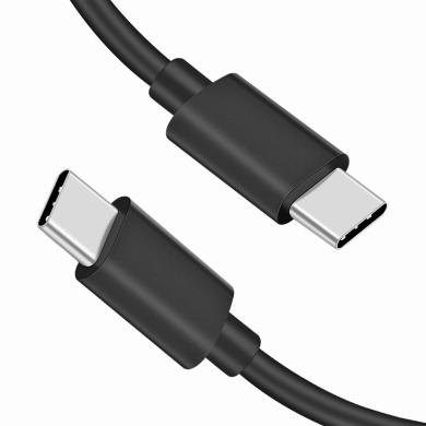 Câble pour chargement et transmission de données USB-C vers USB-C 1m -ID21001 noir