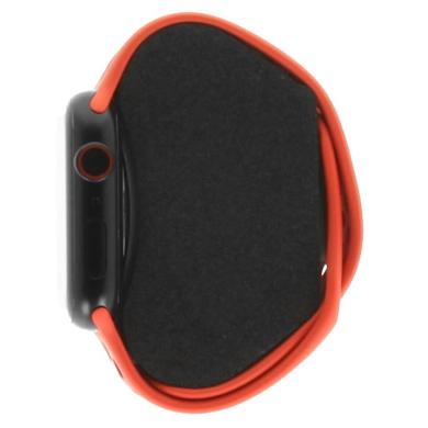 Apple Watch Series 8 Alluminio mezzanotte 45mm Cinturino Sport Nike cremisi acceso/rosso gym (GPS + Cellular)