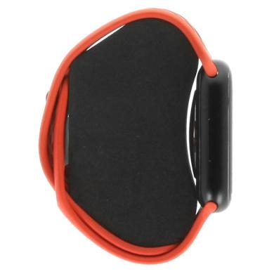 Apple Watch Series 8 Aluminiumgehäuse mitternacht 45mm Nike Sportarmband bright crimson/gym red (GPS + Cellular)