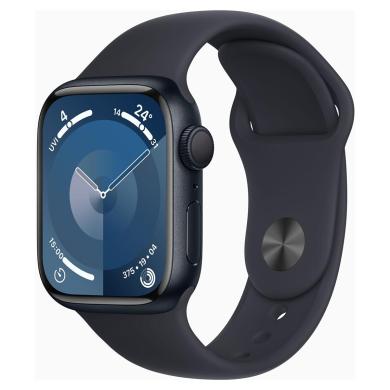 Apple Watch Series 9 Aluminiumgehäuse mitternacht 41mm Sportarmband mitternacht M/L (GPS)