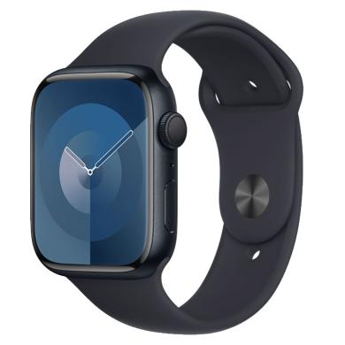 Apple Watch Series 9 Aluminiumgehäuse mitternacht 41mm Sportarmband mitternacht S/M (GPS + Cellular)