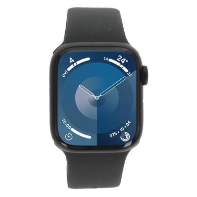 Apple Watch Series 9 Aluminium minuit 41mm Bracelet Sport minuit M/L (GPS + Cellular)