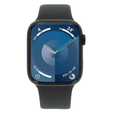 Apple Watch Series 9 Aluminium minuit 45mm Bracelet Sport minuit S/M (GPS + Cellular)