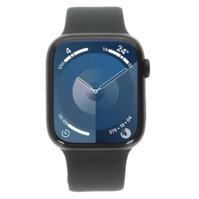Apple Watch Series 9 Aluminium minuit 45mm Bracelet Sport minuit M/L (GPS + Cellular)