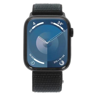 Apple Watch Series 9 Aluminiumgehäuse mitternacht 45mm Sport Loop mitternacht (GPS + Cellular)