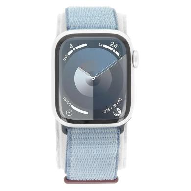 Apple Watch Series 9 Aluminiumgehäuse silber 41mm Sport Loop winterblau (GPS)