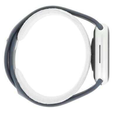 Apple Watch Series 9 Alluminium argent 41mm Bracelet Sport bleu orage M/L (GPS + Cellular)