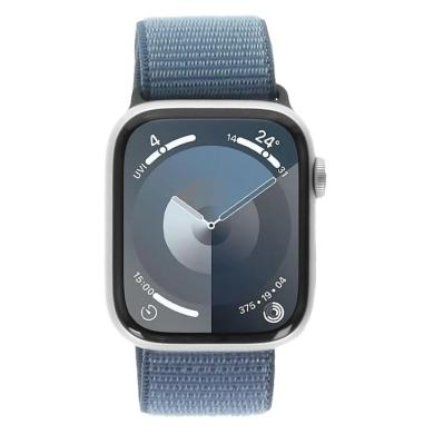 Apple Watch Series 9 Aluminium argent 45mm Sport Loop bleu d'hiver (GPS)