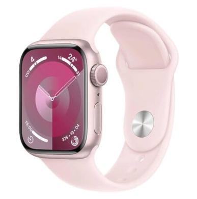 Apple Watch Series 9 Aluminiumgehäuse rosé 41mm Sport Loop hellrosa (GPS + Cellular)