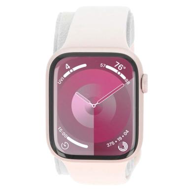 Apple Watch Series 9 Alluminium rosé 45mm Bracelet Sport rose clair S/M (GPS)