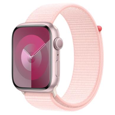 Apple Watch Series 9 Alluminio rosé 45mm Sport Loop rosa chiaro (GPS + Cellular) nuovo