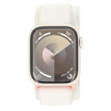 Apple Watch Series 9 Aluminium lumière stellaire 41mm Sport Loop lumière stellaire (GPS)