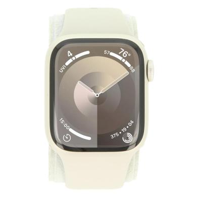 Apple Watch Series 9 Aluminium lumière stellaire 41mm Bracelet Sport lumière stellaire S/M (GPS + Cellular)