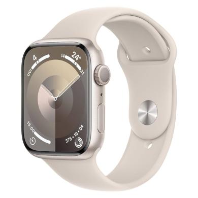 Apple Watch Series 9 Alluminio galassia 45mm Cinturino Sport galassia M/L (GPS + Cellular) nuovo