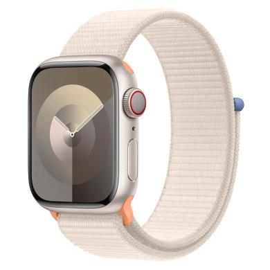 Apple Watch Series 9 GPS + Cellular 45mm Aluminio blanco estrella Correa Loop deportiva blanco estrella - Reacondicionado: muy bueno | 30 meses de garantía | Envío gratuito