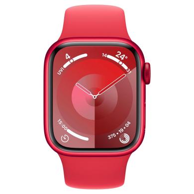 Apple Watch Series 9 Alluminio rosso 41mm Cinturino Sport rosso S/M (GPS + Cellular) - Ricondizionato - ottimo - Grade A