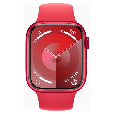 Apple Watch Series 9 GPS 45mm Aluminium rot Sportarmband rot S/M