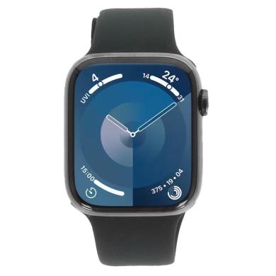 Apple Watch Series 9 Acier Inox graphite 45mm Bracelet Sport minuit S/M (GPS + Cellular)