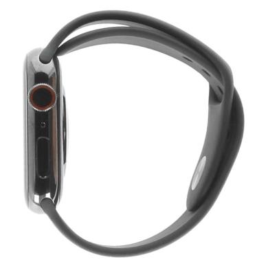 Apple Watch Series 9 Acier inoxydable graphite 45mm Bracelet Sport bleu de minuit M/L (GPS + Cellular)
