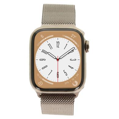 Apple Watch Series 9 Acciaio inossidabile oro 41mm cinturino in maglia milanese oro (GPS + Cellular) - Ricondizionato - Come nuovo - Grade A+
