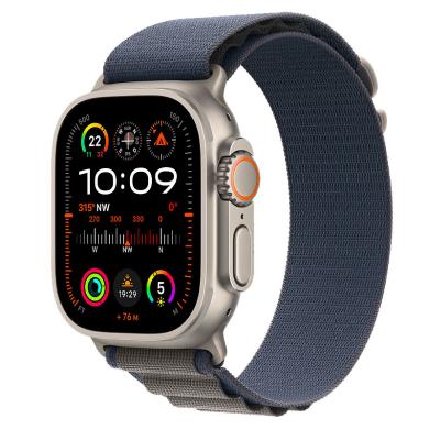 Apple Watch Ultra 2 Cassa in titanio 49mm Alpine Loop blu S (GPS + Cellular) - Ricondizionato - Come nuovo - Grade A+
