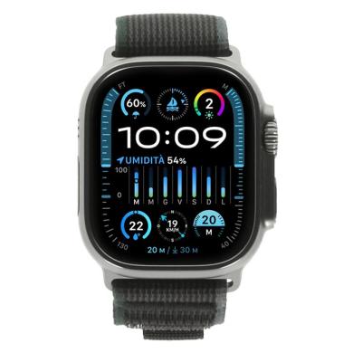 Apple Watch Ultra 2 Caja de titanio 49mm Trail Loop blau/negro M/L (GPS + Celular)
