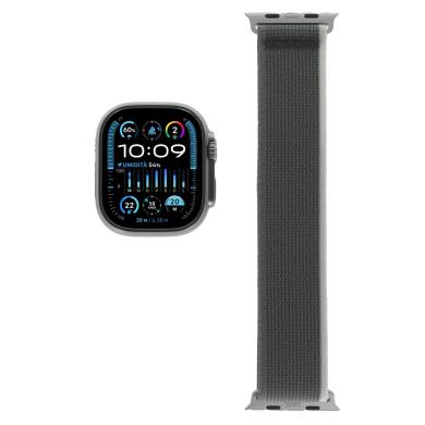 Apple Watch Ultra 2 Titangehäuse 49mm Trail Loop grün/grau M/L (GPS + Cellular)