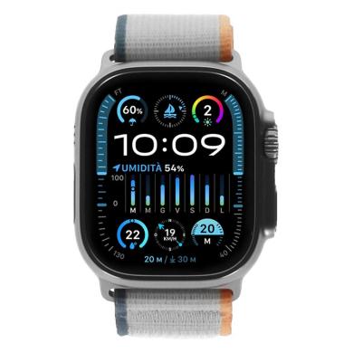 Apple Watch Ultra 2 cassa in titanio 49mm Trail Loop orange/beige S/M (GPS + Cellular) - Ricondizionato - Come nuovo - Grade A+