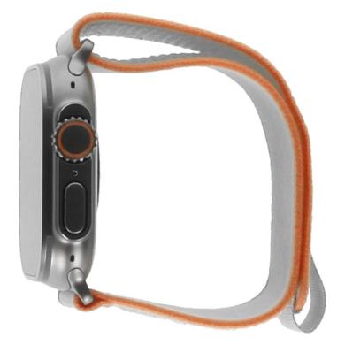 Apple Watch Ultra 2 Titangehäuse 49mm Trail Loop orange/beige S/M (GPS + Cellular)