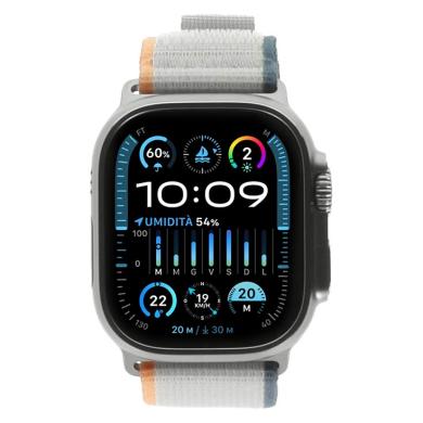 Apple Watch Ultra 2 Titane 49mm Trail Loop orange/beige M/L (GPS + Cellular)