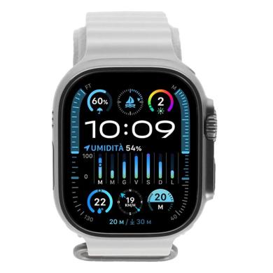 Apple Watch Ultra 2 Titane 49mm Bracelet Océan blanc (GPS + Cellular)
