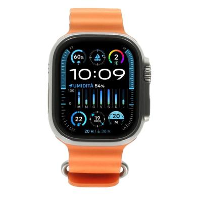 Apple Watch Ultra 2 Cassa in titanio 49mm Bracciale Ocean arancione (GPS + Cellular) - Ricondizionato - ottimo - Grade A