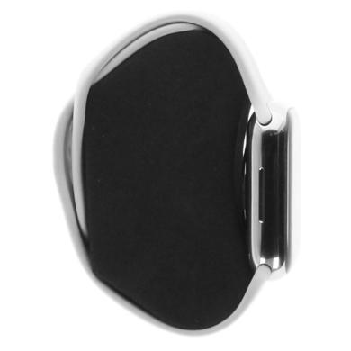 Apple Watch Series 7 Acier Inox argent 41mm Bracelet Sport blanc (GPS + Cellular)