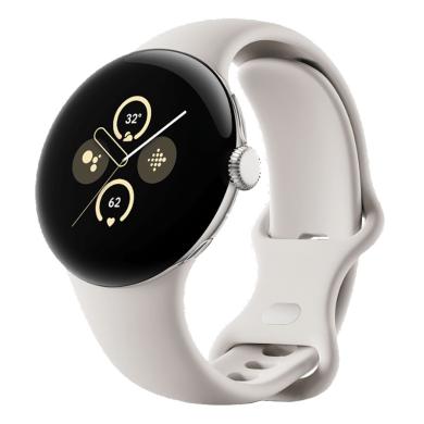 Google Pixel Watch 2 polished silver Correa deportiva porcelana (Wi-Fi) - Reacondicionado: como nuevo | 30 meses de garantía | Envío gratuito