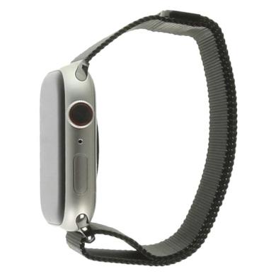 Apple Watch Series 8 Aluminiumgehäuse polarstern 45mm Milanaise-Armband graphit (GPS + Cellular)