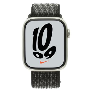 Apple Watch Series 7 Nike Aluminiumgehäuse polarstern 45mm Sport Loop schwarz (GPS + Celluar)