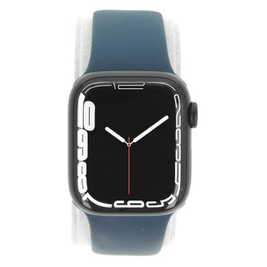 Apple Watch Series 7 Aluminiumgehäuse mitternacht 41mm Sportarmband abyssblau (GPS + Cellular)