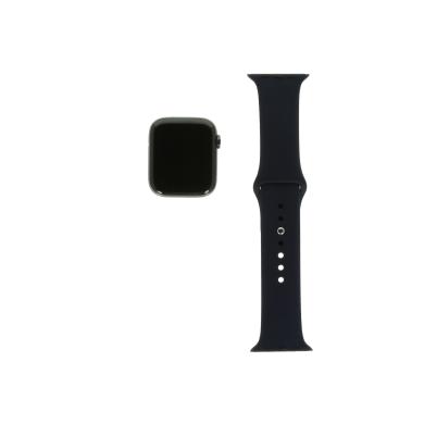 Apple Watch Series 6 Caja de acero inoxidable grafito 44mm Correa deportiva azul marino (GPS + Celular)