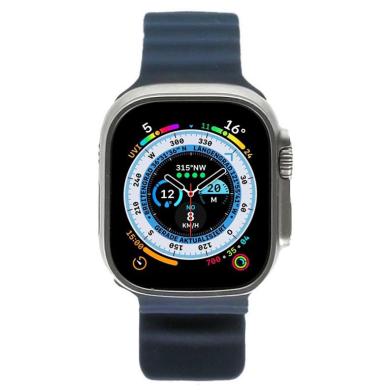 Apple Watch Ultra Titanio 49mm con Cinturino blu scuro (GPS + Cellular) - Ricondizionato - ottimo - Grade A